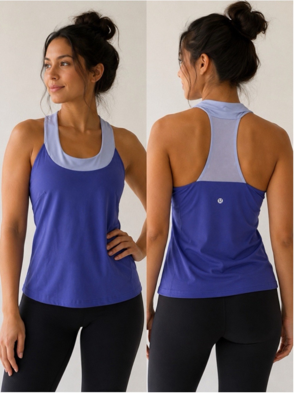 Lululemon Women’s Racerback Tank Top Size 4 Purple Built-In Bra Padded